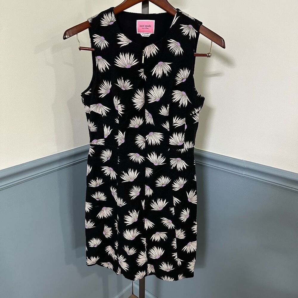 kate spade Black Dress with White Floral Print
